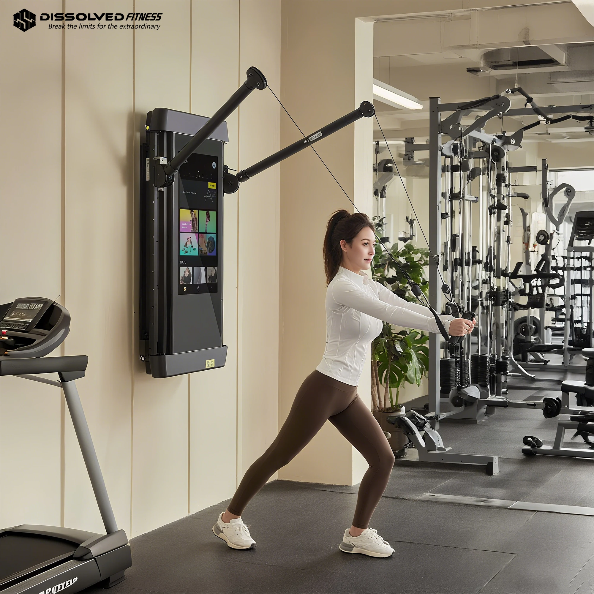 Smart Home Gym - Smart AI LCD Training Mirror Wall-Mounted
