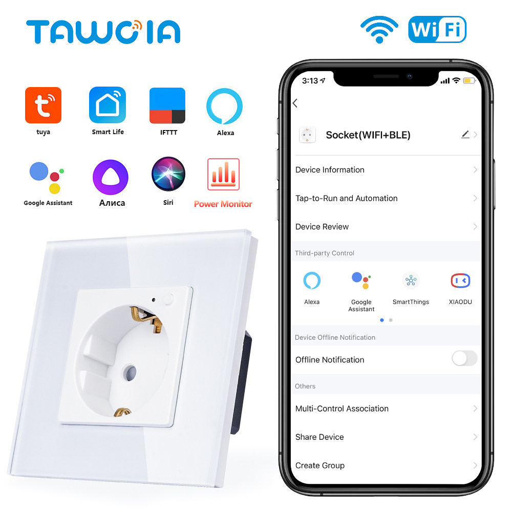 Smart Home Elements - TAWOIA Wifi Ổ Điện Tiêu Chuẩn