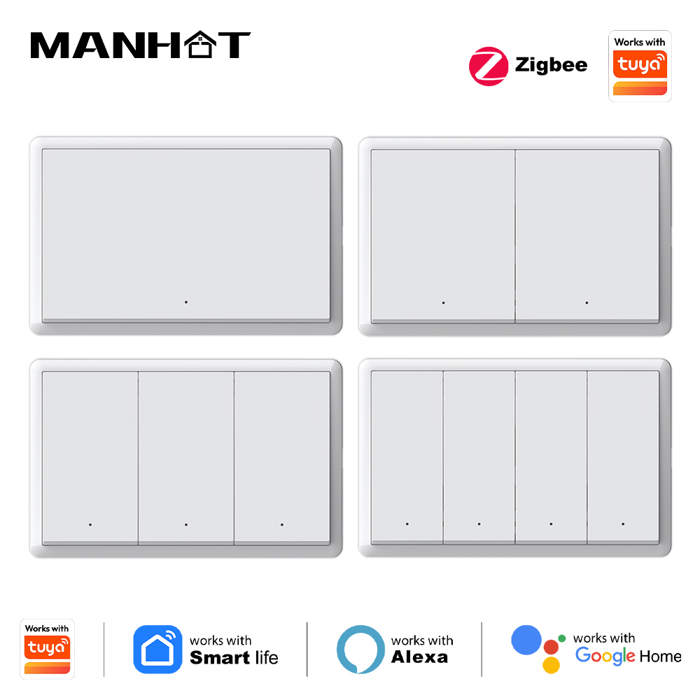 Manhot Smart zigbee Switch No  - đánh giá và giá Smart Home Tuya