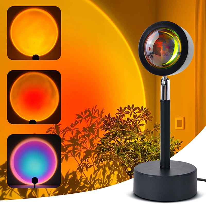 Smart LED Sunset Lamp Colorful - đánh giá và giá Smart Home Decor
