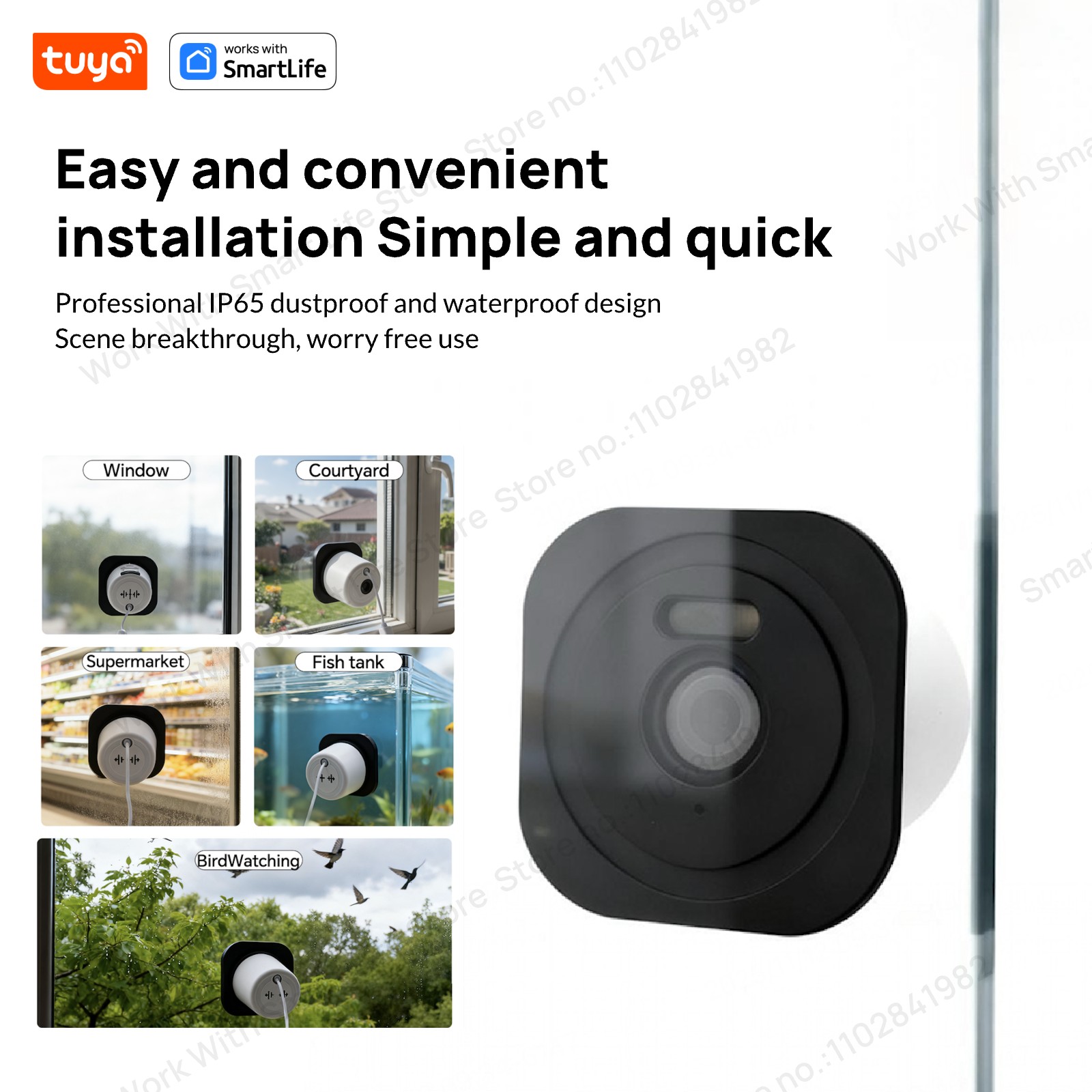 3MP 2K Tuya Window Camera,2.4G - đánh giá và giá Smart Home Os
