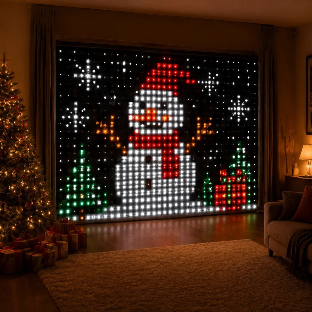 LED Pixel Curtain Lights Bluet - đánh giá và giá Smart Home Decor