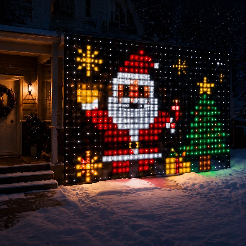 LED Pixel Curtain Lights Bluet - đánh giá và giá Smart Home Decor