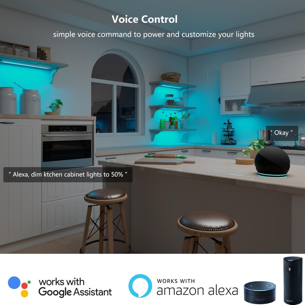 DC12V RGB Color Under Cabinet  - đánh giá và giá Smart Home Decor