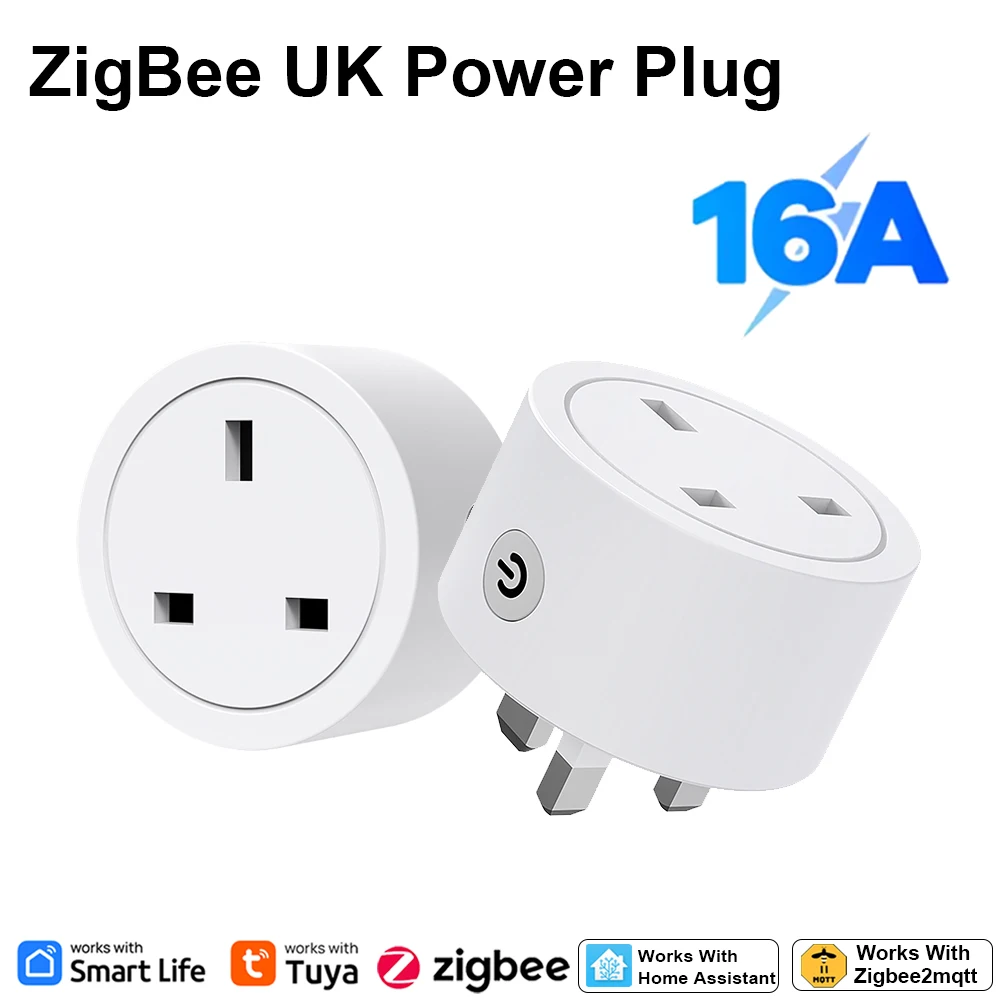 Zigbee Smart Plug 16A UK Socke - đánh giá và giá Smart Home Tuya