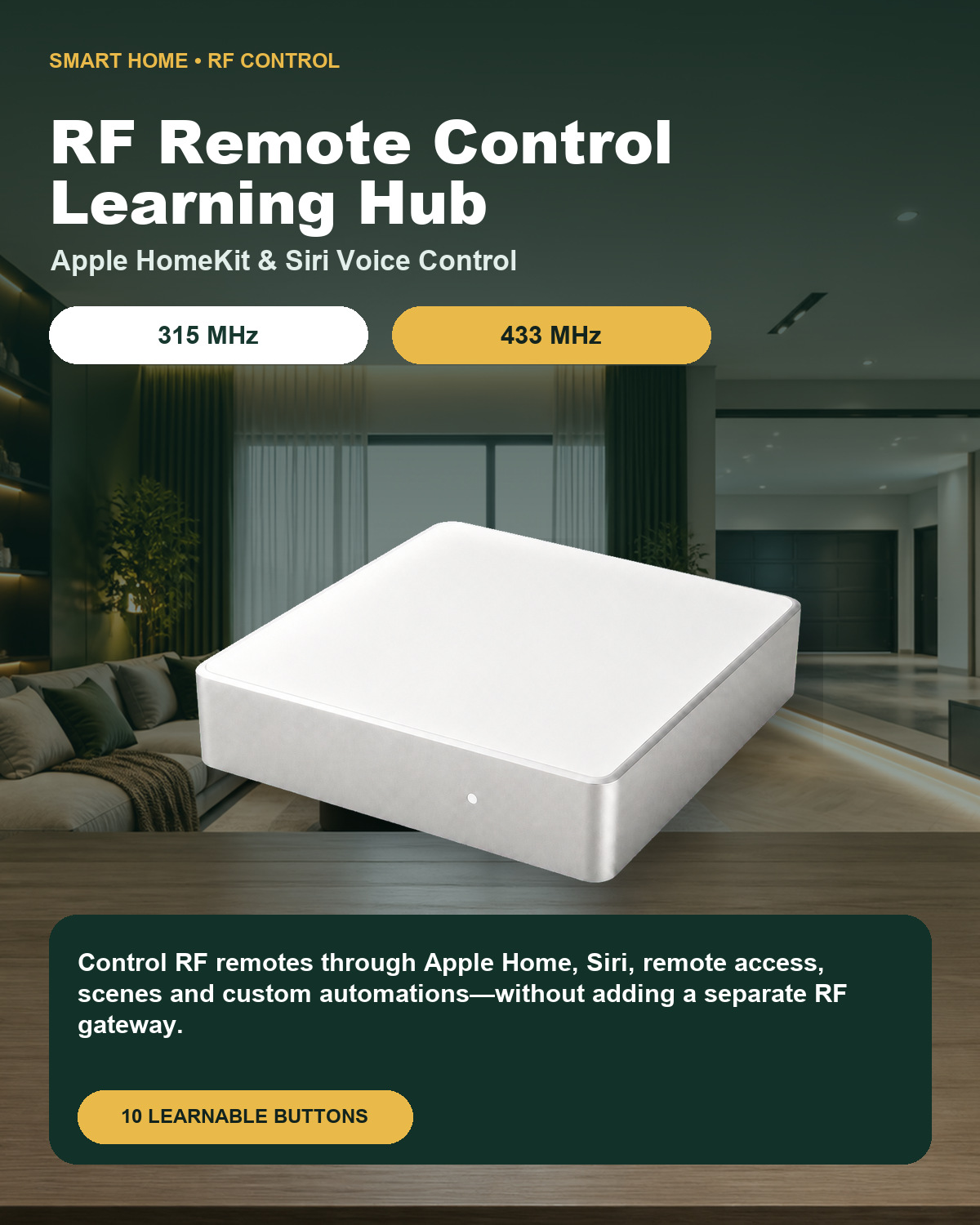 315/433MHz RF Remote Control L - đánh giá và giá Smart Home Hub Samsung