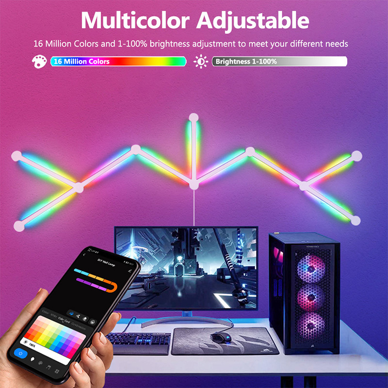 Smart RGB Wall Lamp, Bluetooth - đánh giá và giá Smart Home Decor