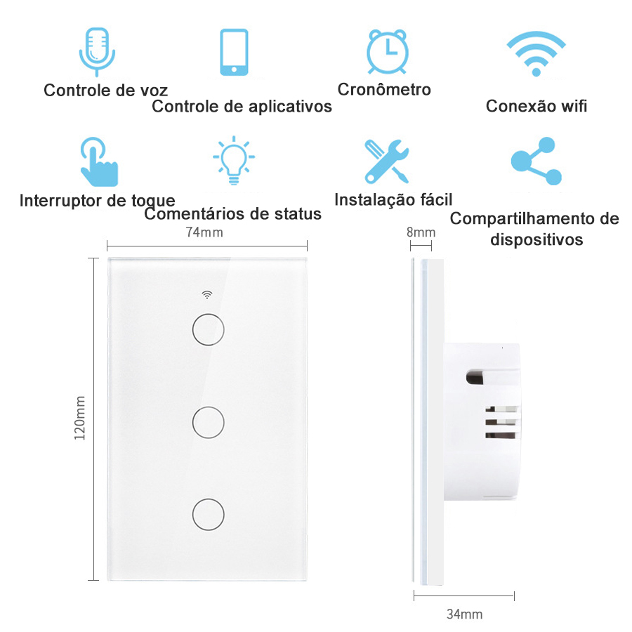 Tuya WiFi Touch Wall Smart Swi - đánh giá và giá Homesmart Online