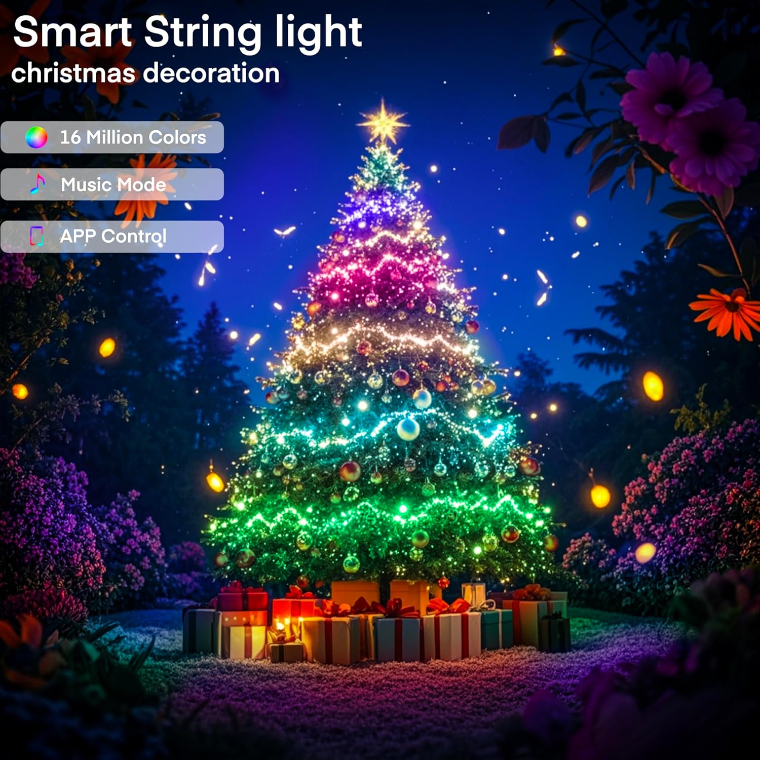WS2812B RGBIC LED String Light - đánh giá và giá Smart Home Decor