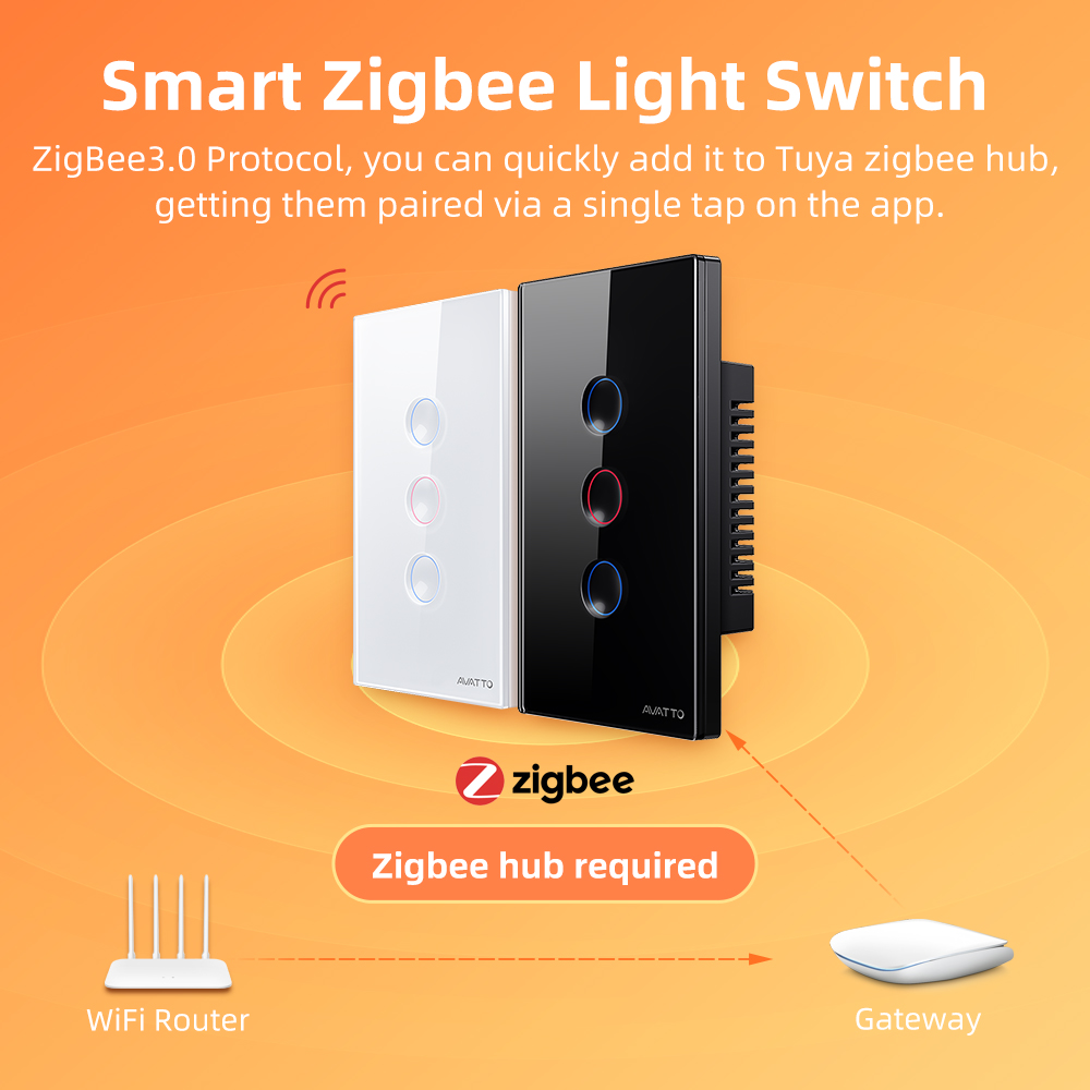 AVATTO 1/2/3/4 Gang ZigBee Sma - đánh giá và giá Smart Home Tuya