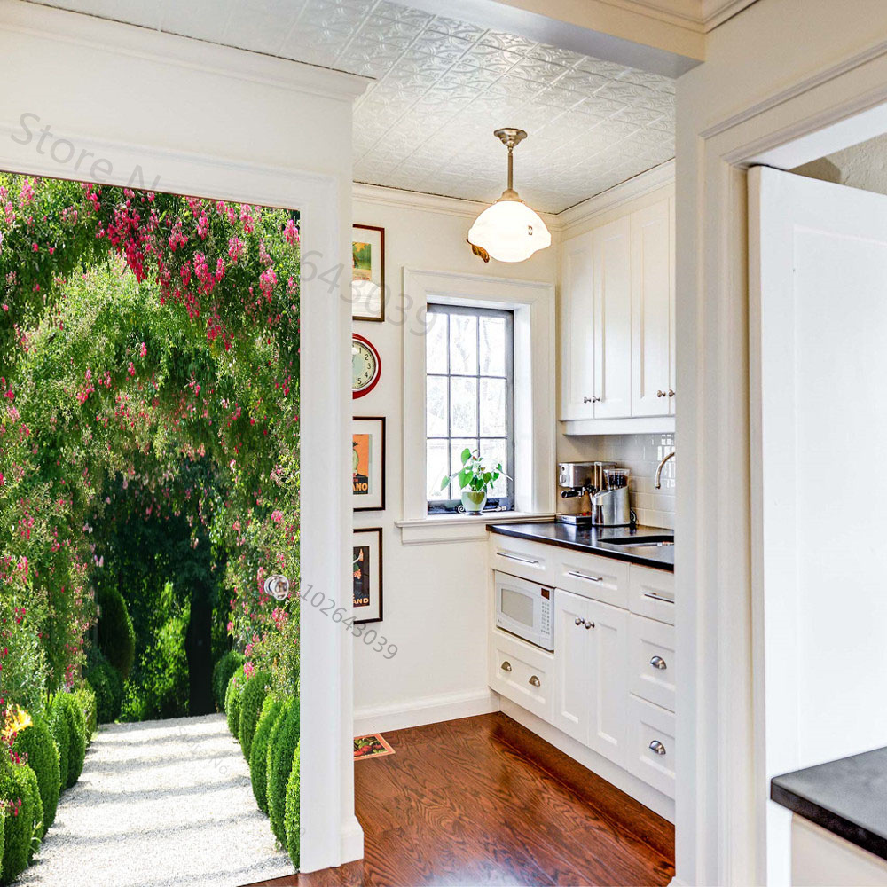 Steps Forest 3D Door Stickers  - đánh giá và giá Smart Home Decor