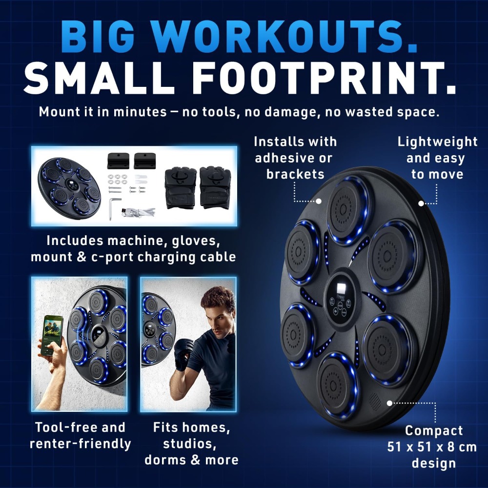 Smart Music Boxing Machine wit - đánh giá và giá Smart Home Gym