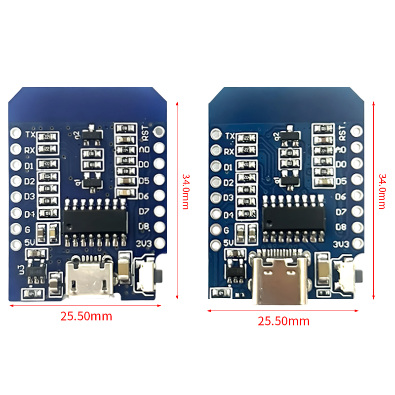 XCW WeMos D1 Mini TYPE-C/Micro - đánh giá và giá Smart Home Esp8266