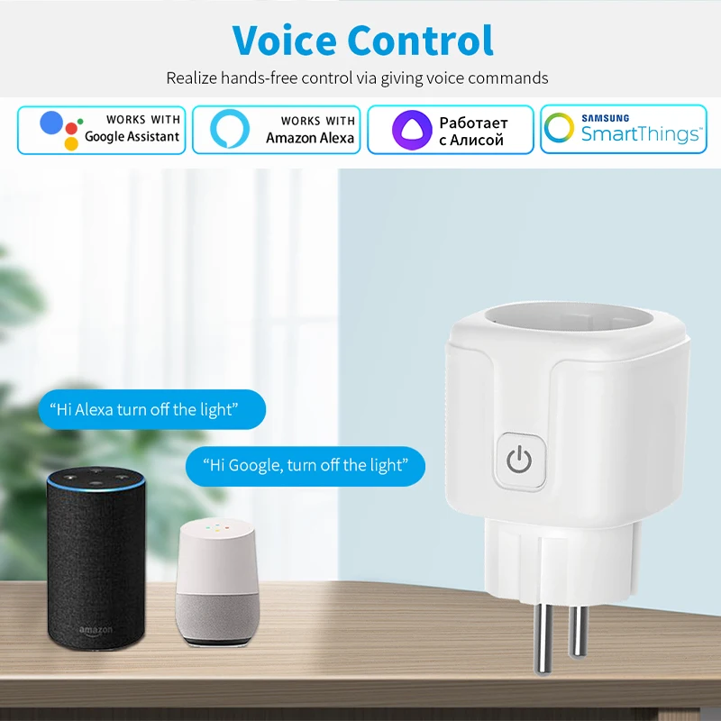 Tuya Smart Socket EU 16A AC100 - đánh giá và giá Smart Home Elements